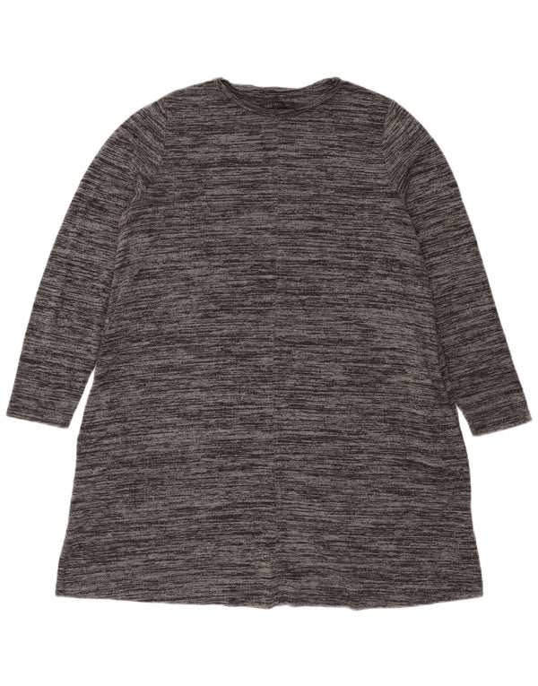 Marks & Spencer Damen Pulloverkleid UK 18 XL Grau meliertes Polyester