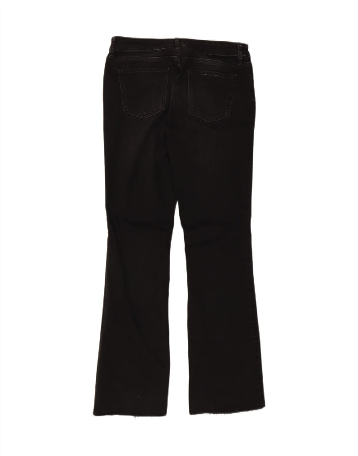 Zara Damen Bootcut Jeans EU 40 Medium W30 L31 Schwarze Baumwolle
