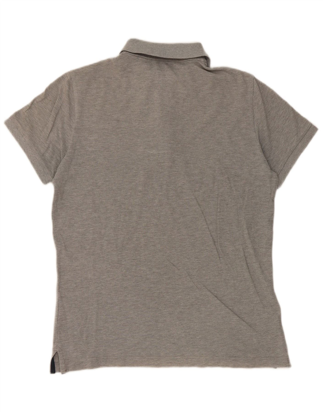 Henry Cottons Herren-Poloshirt aus mittelgrauer Baumwolle
