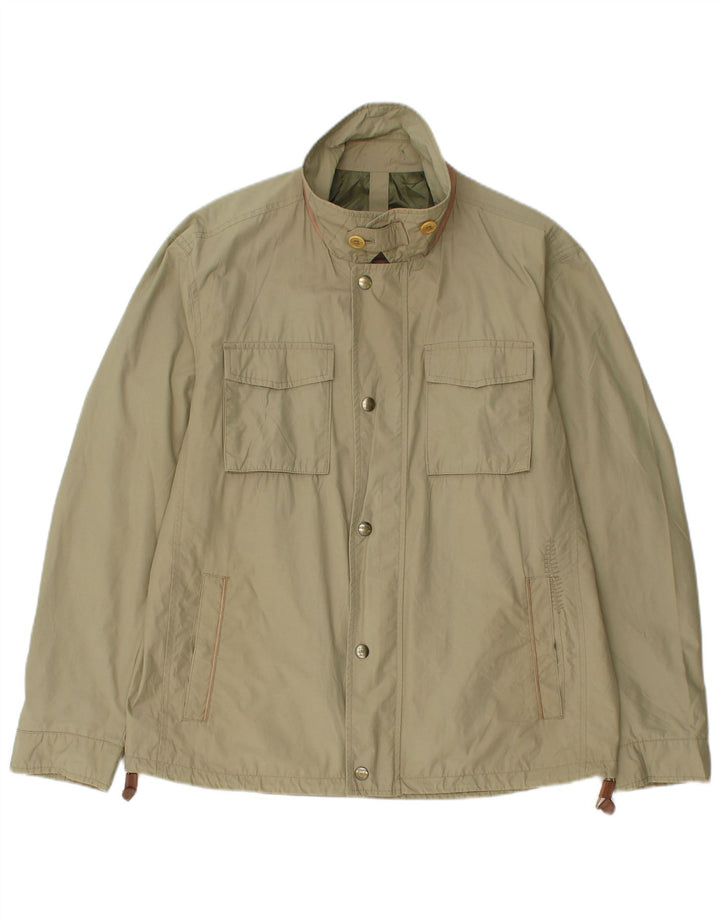 Massimo Dutti Herren Utility Jacke UK 42 XL Khaki Nylon