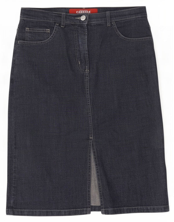 Carrera Damen Jeansrock IT 44 Medium W29 Blaues Lycra