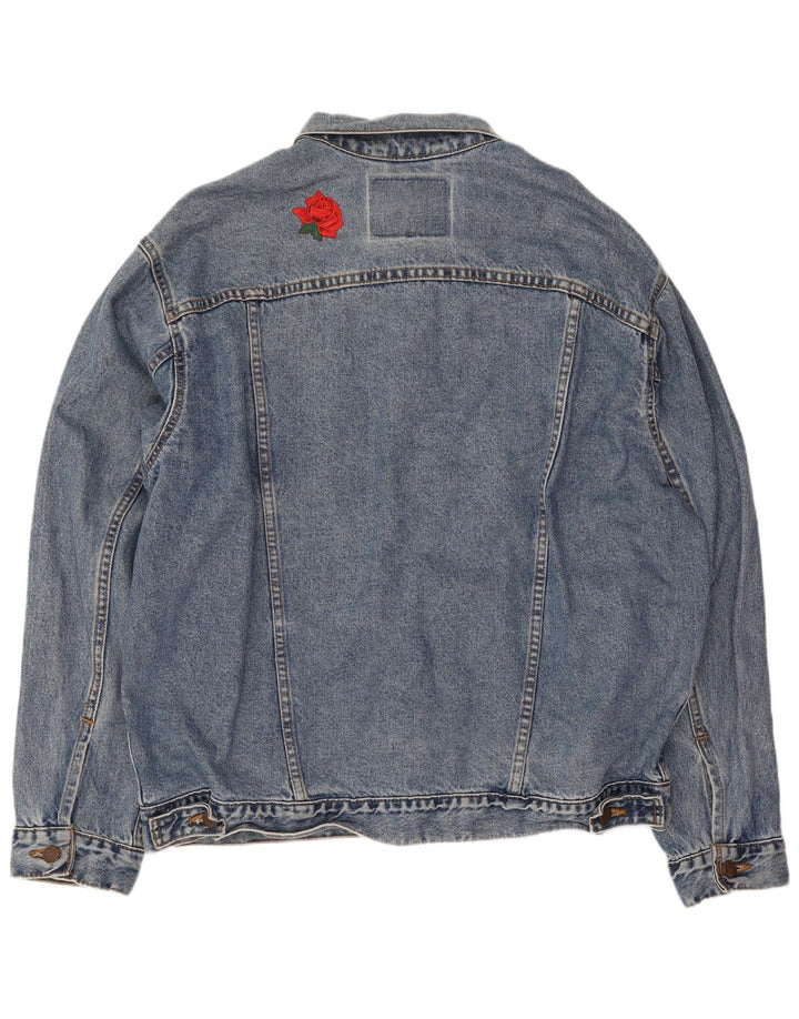 Levi's Herren Jeansjacke UK 40 Large Blau Baumwolle