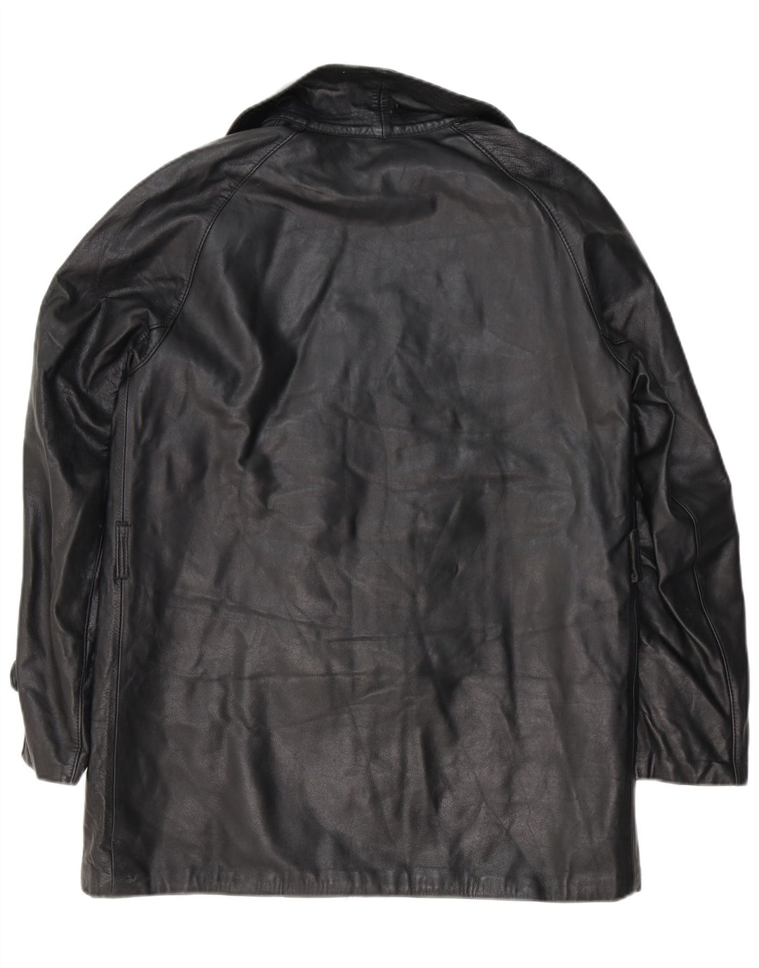 Vintage Herren Lederjacke UK 38 Mittelschwarzes Leder
