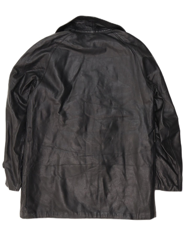 Vintage Herren Lederjacke UK 38 Mittelschwarzes Leder