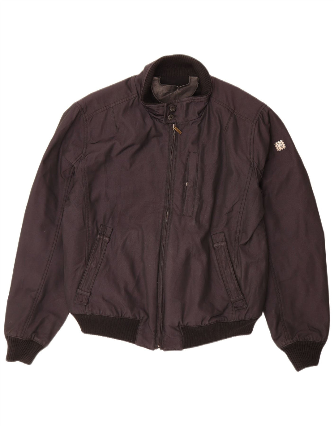 TRUSSARDI JEANS Herren Bomberjacke IT 52 XL Schwarz Polyester