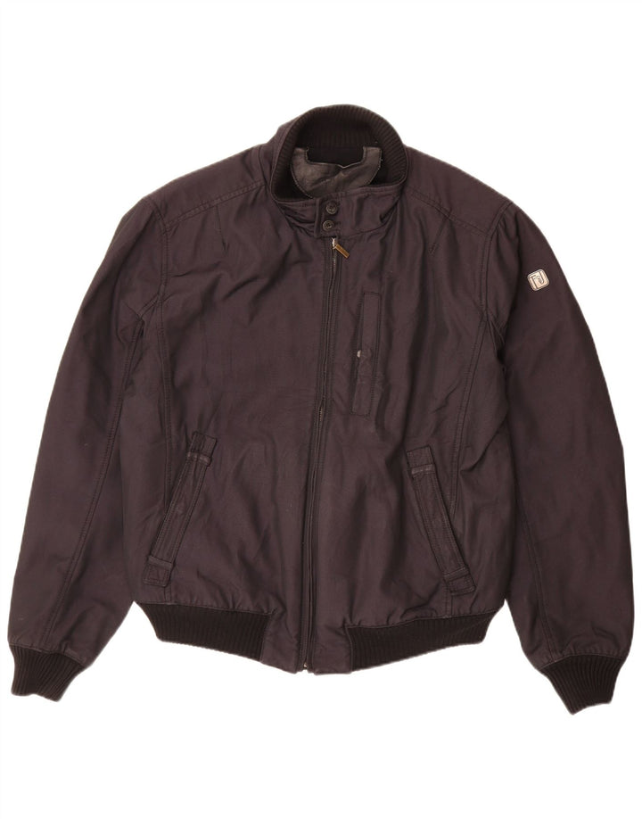 TRUSSARDI JEANS Herren Bomberjacke IT 52 XL Schwarz Polyester