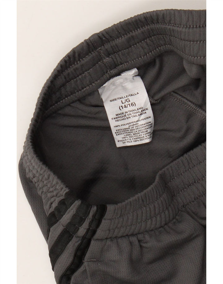 Adidas Sportshorts für Jungen, 14–15 Jahre, Größe L, Grau, Polyester