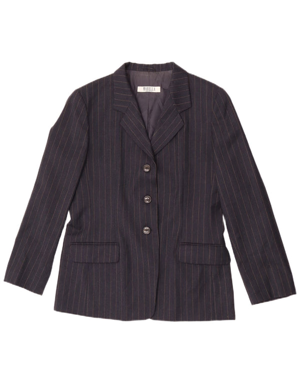 Marella Damen 2-teiliger Anzug UK 16 Large W32 L31 Marineblauer Nadelstreifen