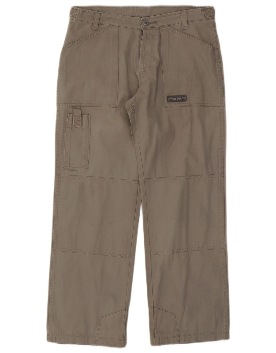 Wrangler Herren gerade Cargohose W32 L28 graue Baumwolle