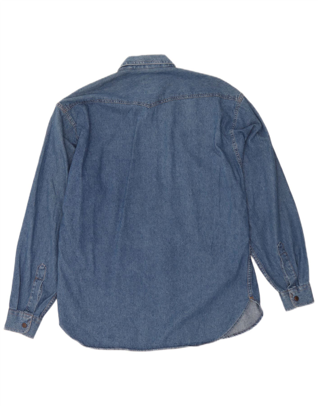 Casucci Herren-Jeanshemd, klein, aus blauer Baumwolle