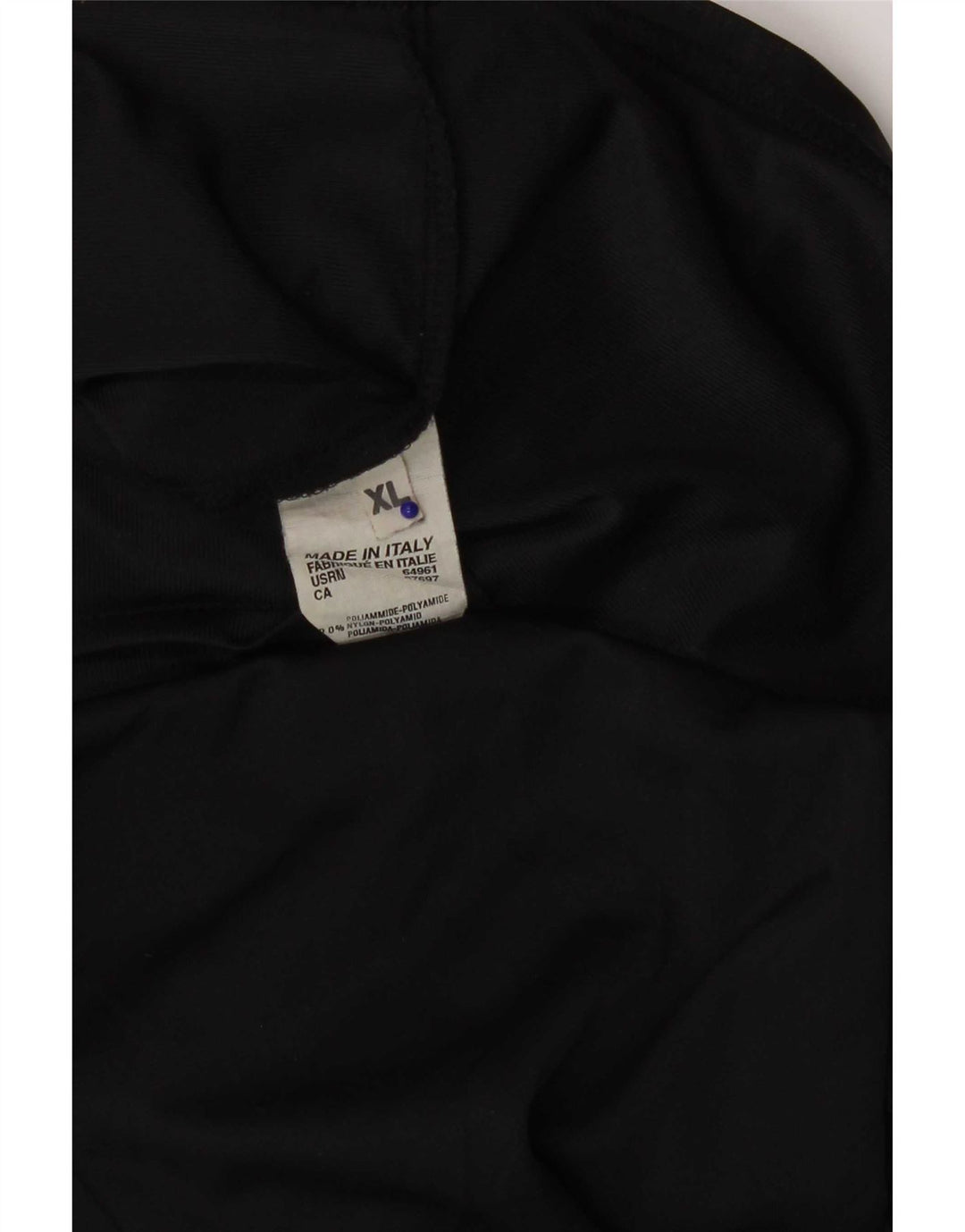 Benetton Damenhemd UK 18 XL Schwarz Polyamid