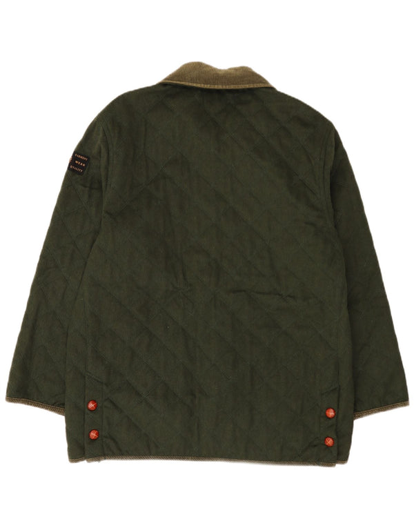 St. Germain Herren Steppjacke IT 52 XL Khaki Colourblock Wolle