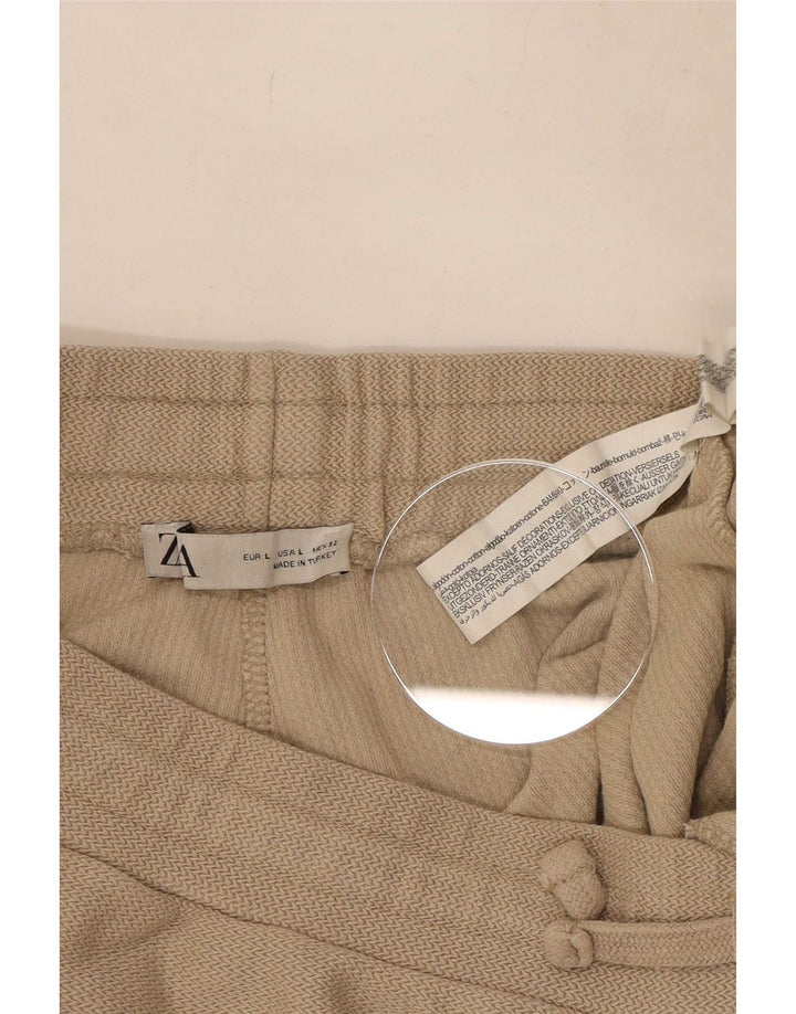 Zara Herren Sportshorts Large Beige
