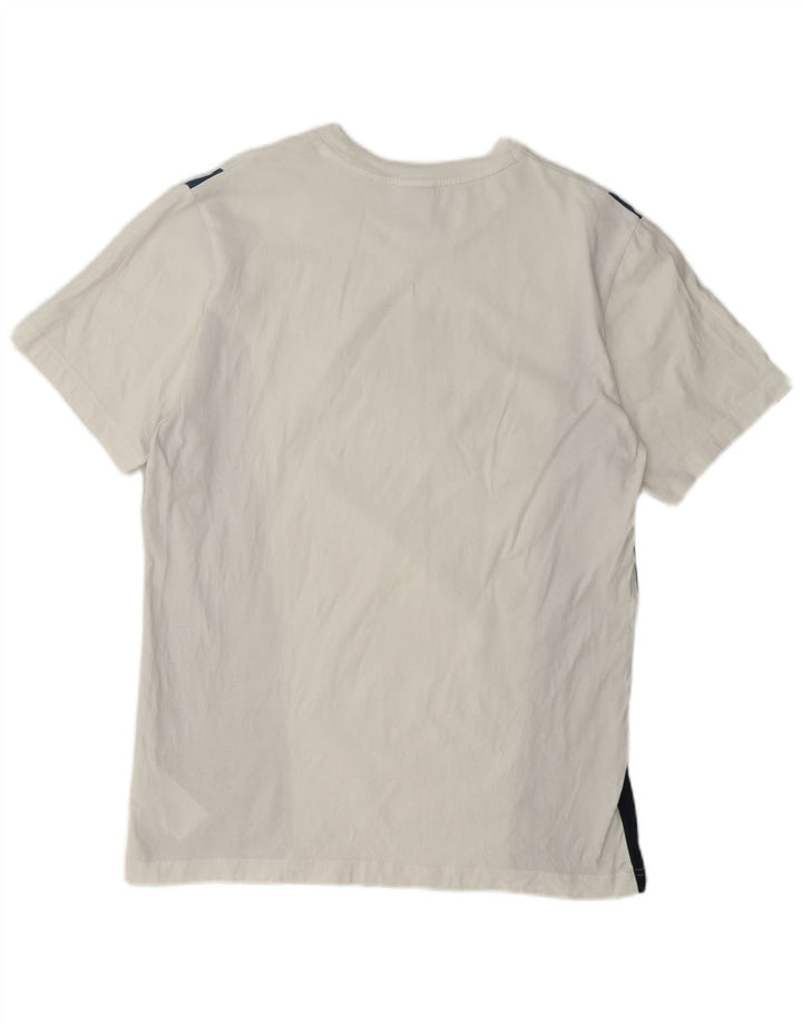 Nike Herren-T-Shirt mit Grafik, Größe L, aus weißer Colourblock-Baumwolle