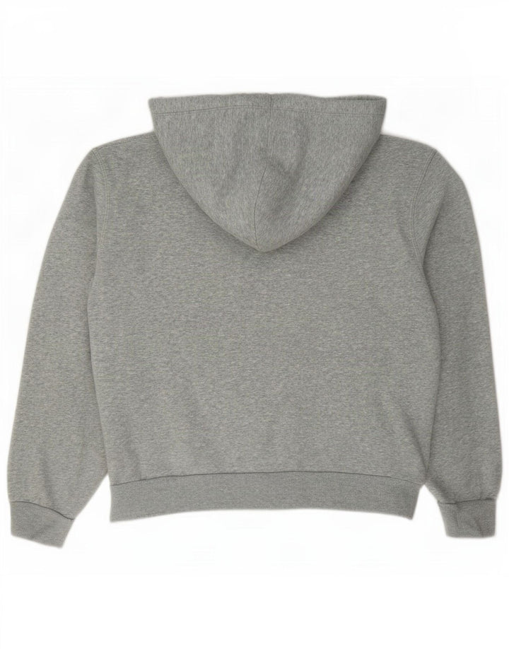 Converse Damen-Kapuzenpullover mit Reißverschluss, UK 14, mittelgrau gefleckte Baumwolle