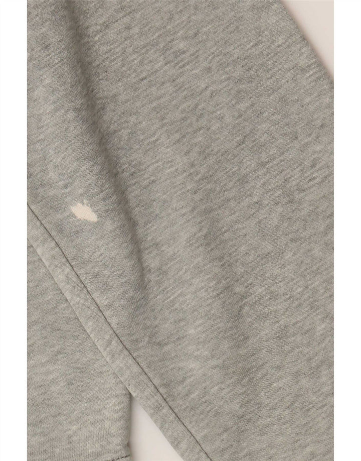 Nike Herren-Sweatshirt-Pullover aus mittelgrauer Baumwolle