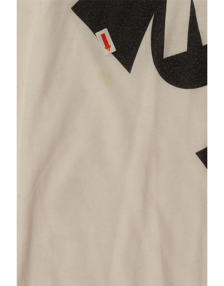 Nike Damen-T-Shirt in Übergröße mit Grafik, UK 6, XS, Weiß, Polyester