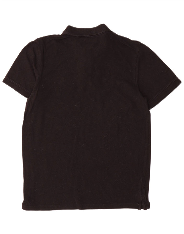 Jack & Jones Herren-Poloshirt aus mittelschwarzer Baumwolle