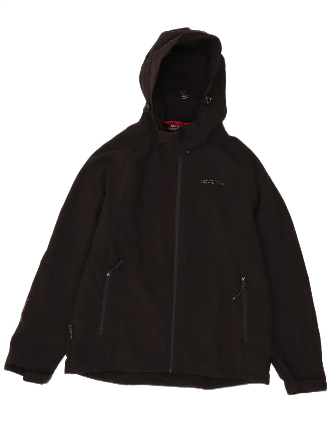 MOUNTAIN WAREHOUSE Herren-Windjacke mit Kapuze, Größe 40, Schwarz