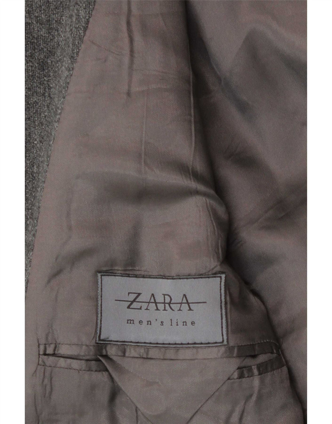 Zara Herren-Blazer mit 4 Knöpfen und Kapuze, UK 38, mittelgraue Wolle