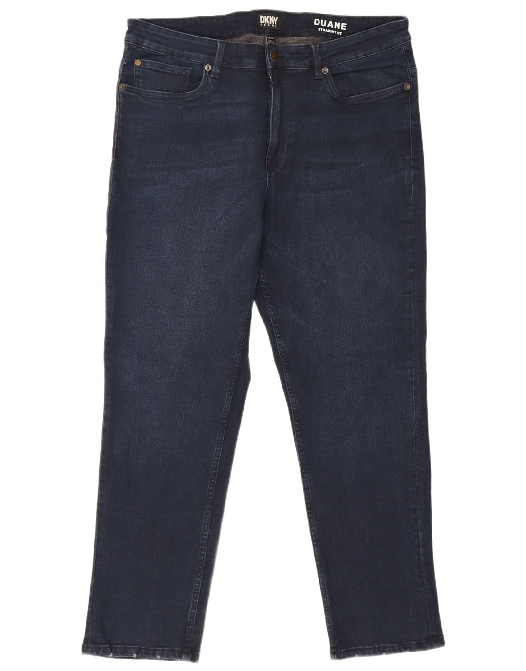 Dkny Herren Duane Straight Jeans W36 L30 Marineblaue Baumwolle