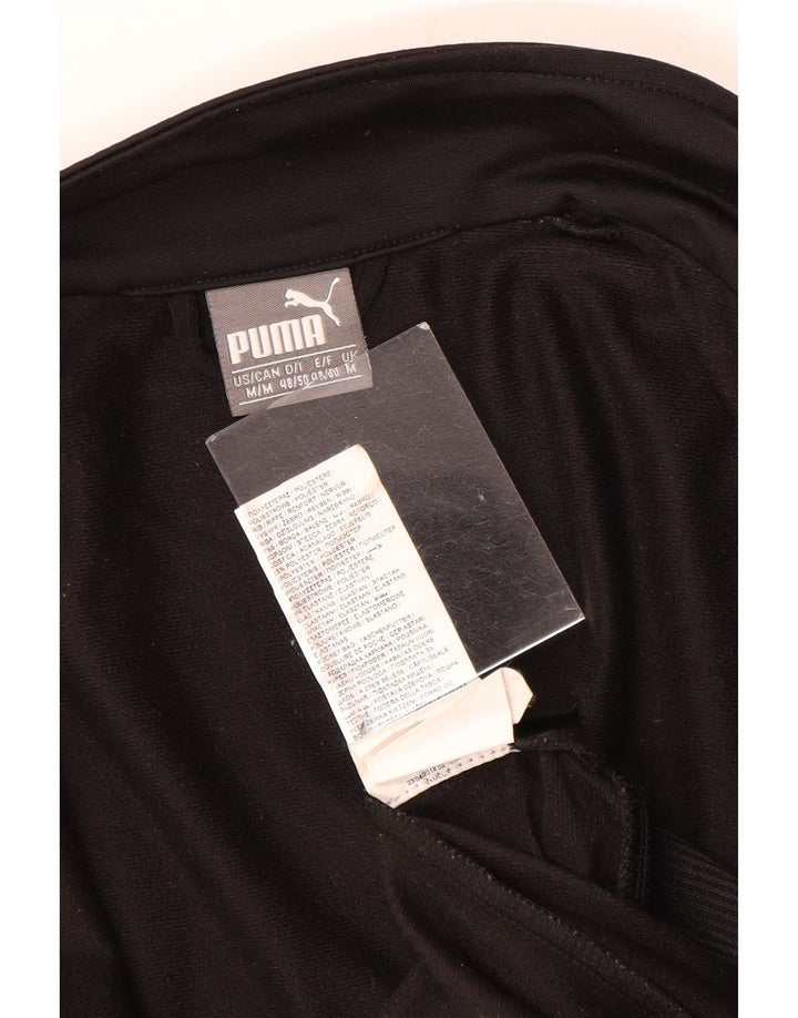 Puma Herren-Trainingsanzugoberteil mit Grafik, Mittelschwarzes Polyester