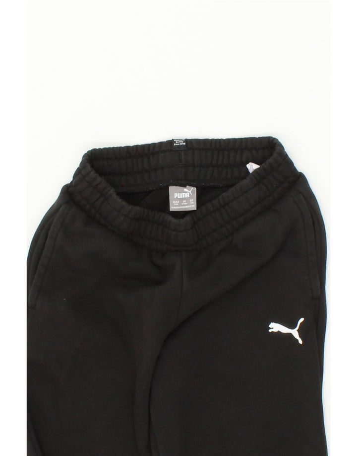 PUMA Boys Tracksuit Trousers Joggers 9-10 Years Medium  Black Cotton Vintage Puma and Second-Hand Puma from Messina Hembry 