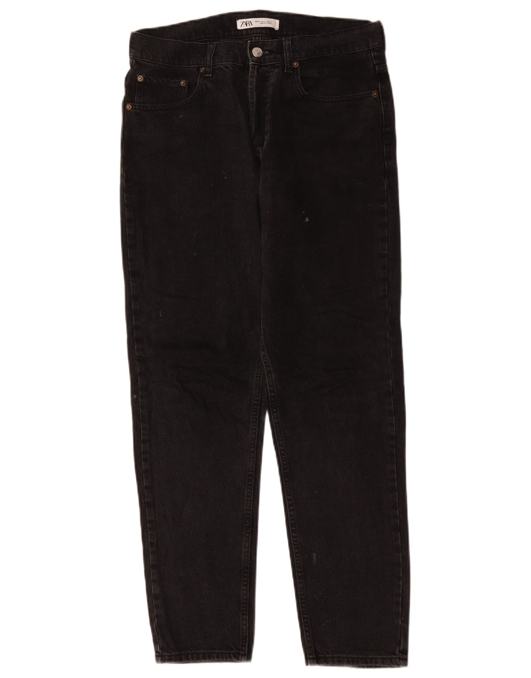 Zara Herren Slim Jeans EU 40 Medium W31 L30 Schwarz
