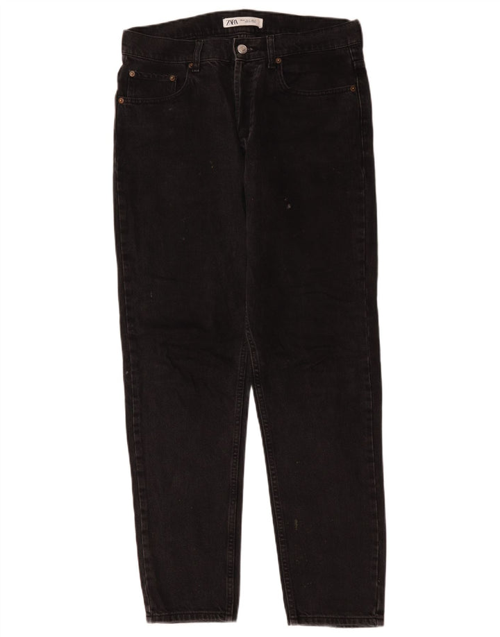Zara Herren Slim Jeans EU 40 Medium W31 L30 Schwarz