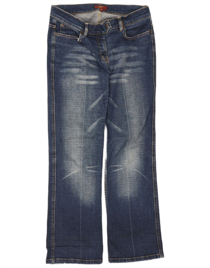 Oasis Damen Bootcut Jeans UK 12 Medium W30 L27 Blaue Baumwolle