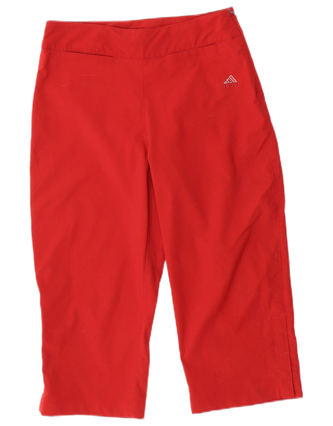 Adidas Damen Caprihose UK 14 Large W30 L19 Rot Polyester