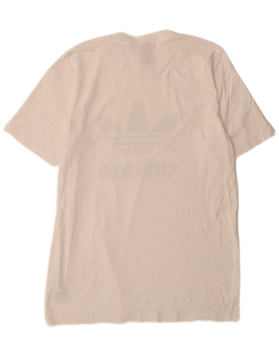 Adidas Herren Grafik-T-Shirt-Oberteil aus mittelweißer Baumwolle