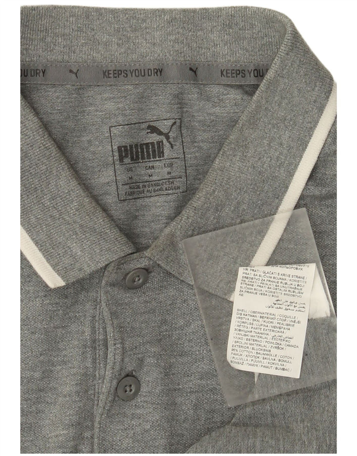 Puma Herren Poloshirt mittelgraue Baumwolle