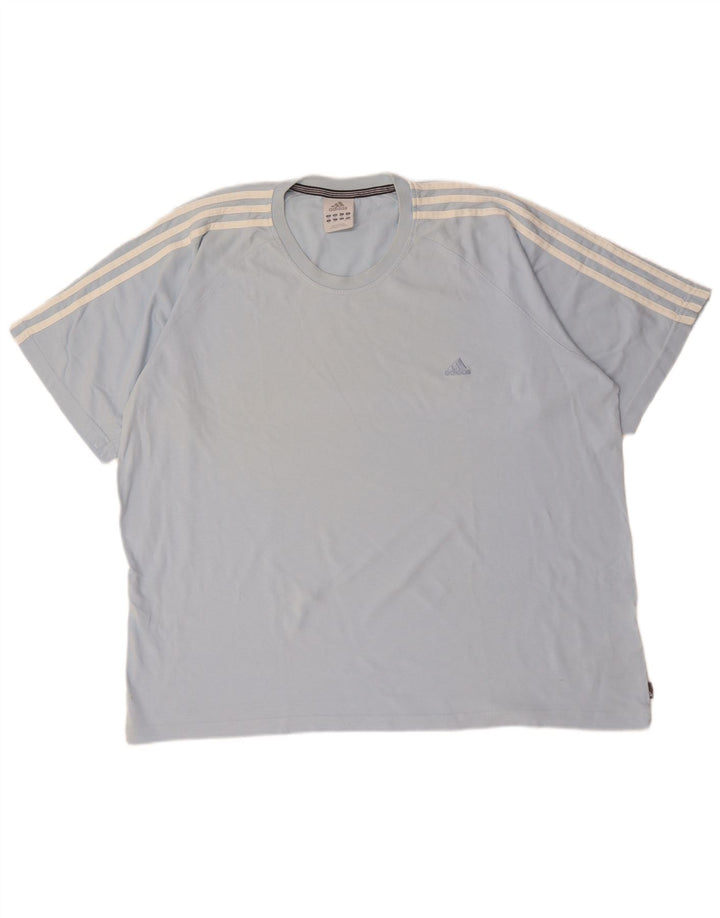 Adidas Herren T-Shirt Top 2XL Blau Baumwolle