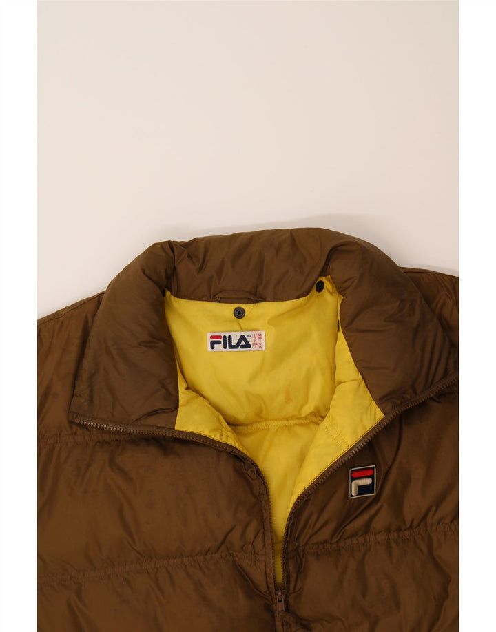FILA Womens Padded Jacket IT 46 Large Brown Polyamide Vintage Fila and Second-Hand Fila from Messina Hembry 