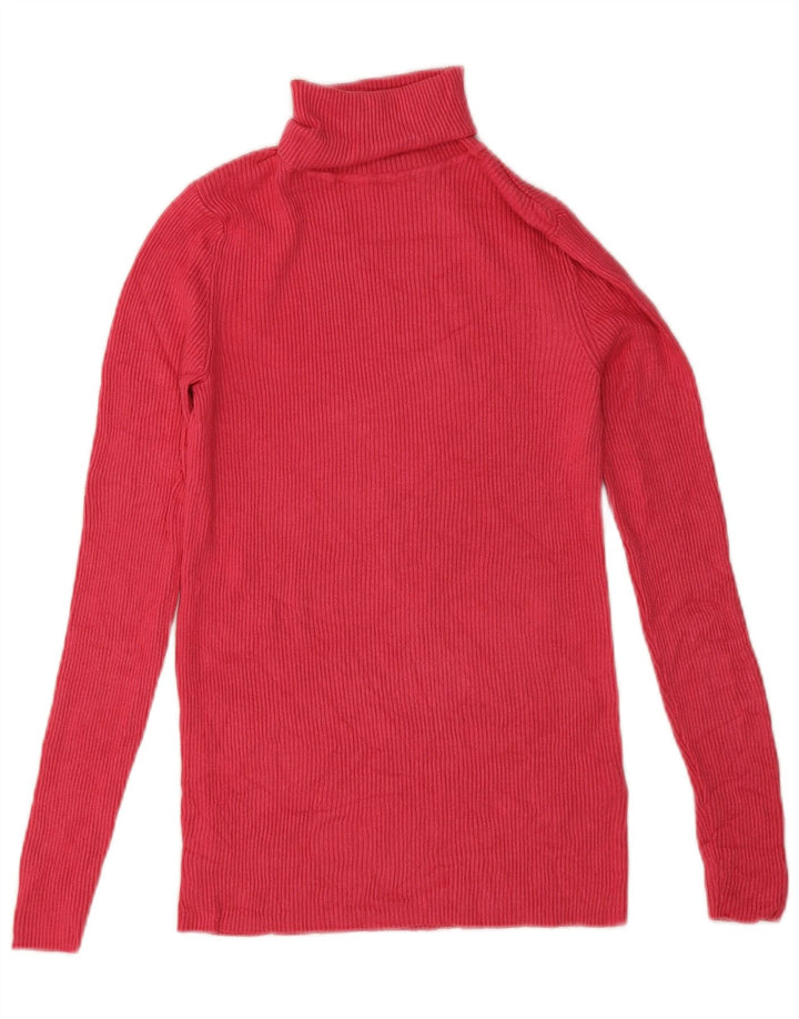 Marks & Spencer Rollkragenpullover für Damen, UK 10, Größe S, rosa Viskose