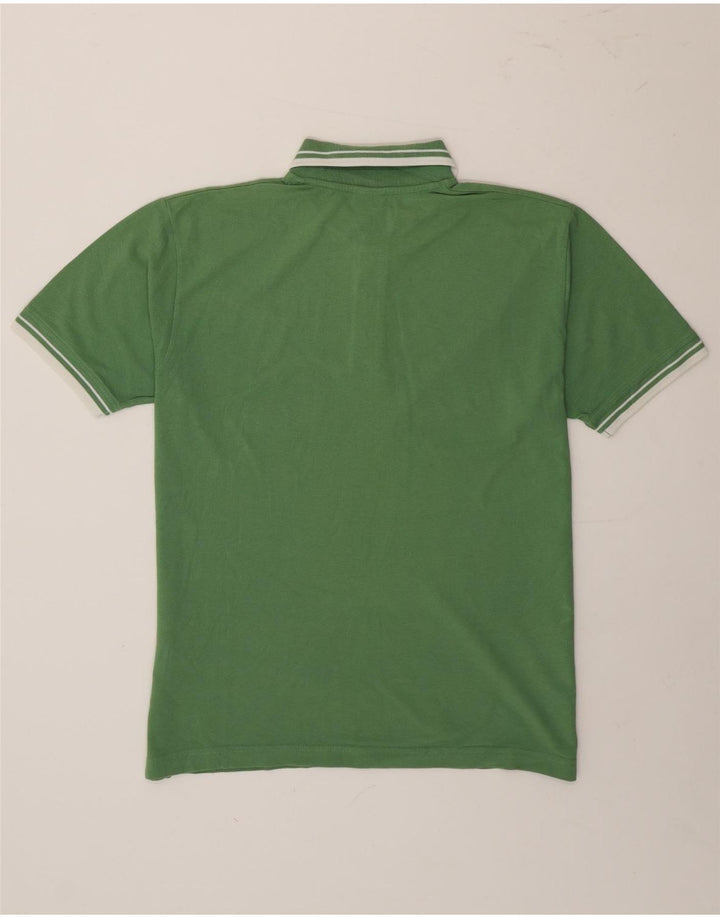 Lee Herren-Poloshirt, groß, grün gestreift, Baumwolle