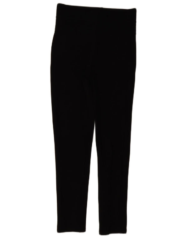 Zara Damen-Leggings mit hoher Taille, mittelschwarz, Polyester
