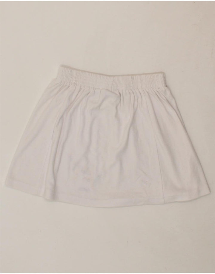 LOTTO Womens Graphic Tennis Skirt UK 10 Small  White Polyester Vintage Lotto and Second-Hand Lotto from Messina Hembry 