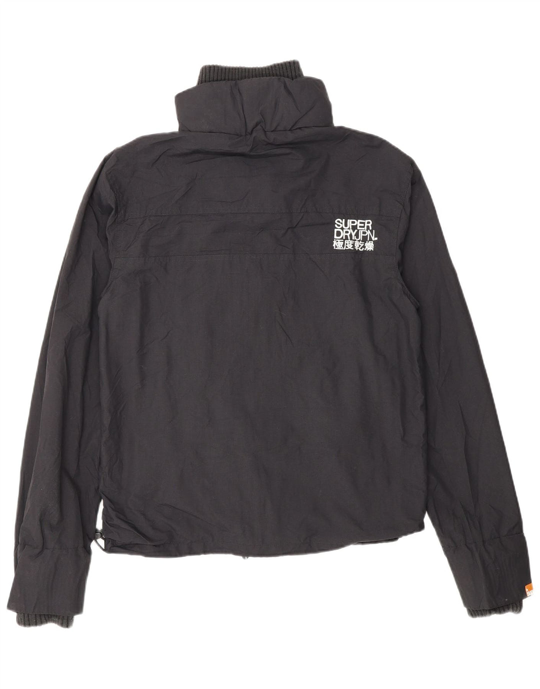 Superdry Damen Windcheater Graphic Regenjacke UK 14 Mittelschwarzes Nylon