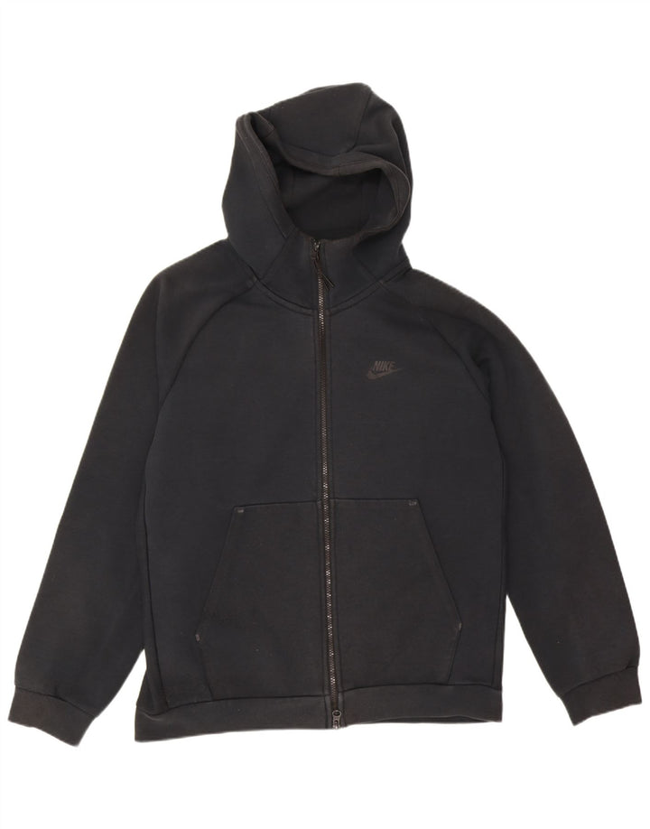 Nike Herren-Kapuzenpullover mit Reißverschluss, mittelschwarz, Baumwolle