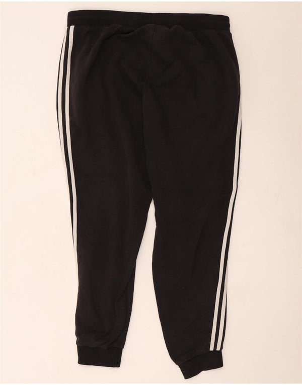 Adidas Damen Trainingshose Jogger UK 18 XL Schwarz Baumwolle