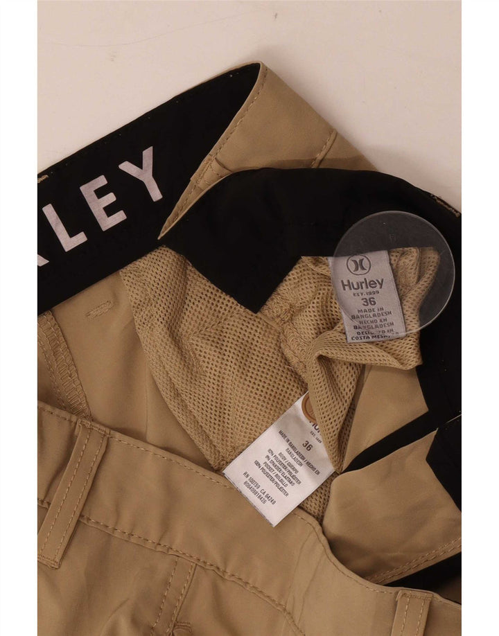 Hurley Herren Chinoshorts W36 Large Braunes Polyester