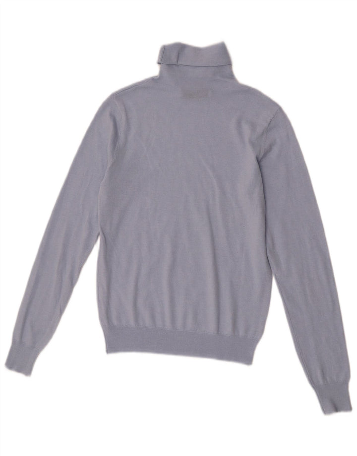 Rollkragenpullover für Damen von Zara, Gr. 12, Mittelblau