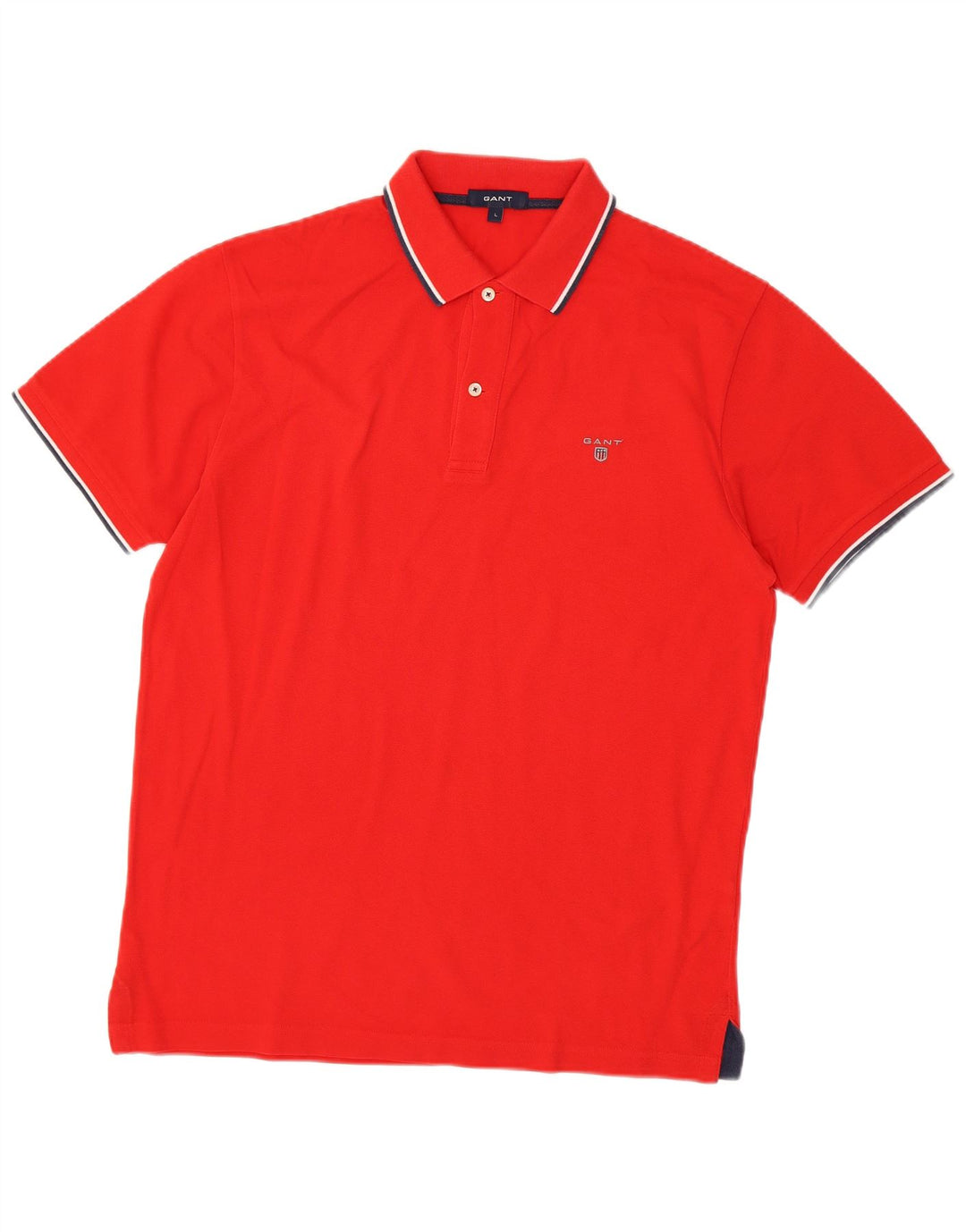 Gant Herren-Poloshirt, große rote Baumwolle