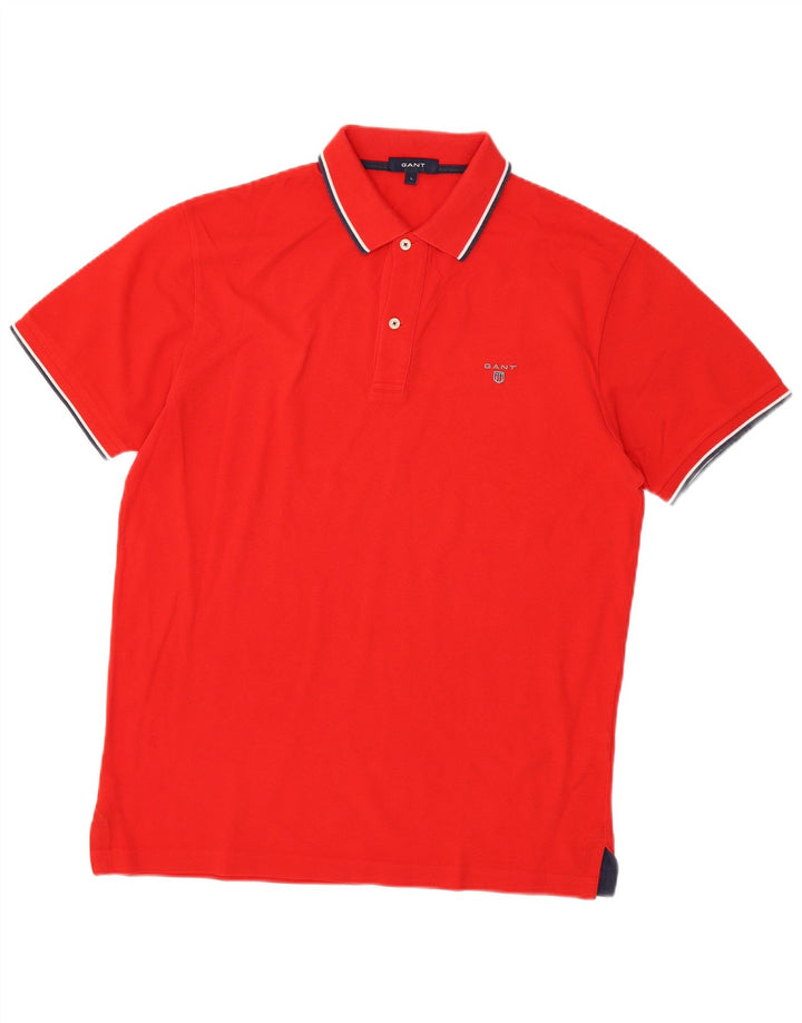 Gant Herren-Poloshirt, große rote Baumwolle
