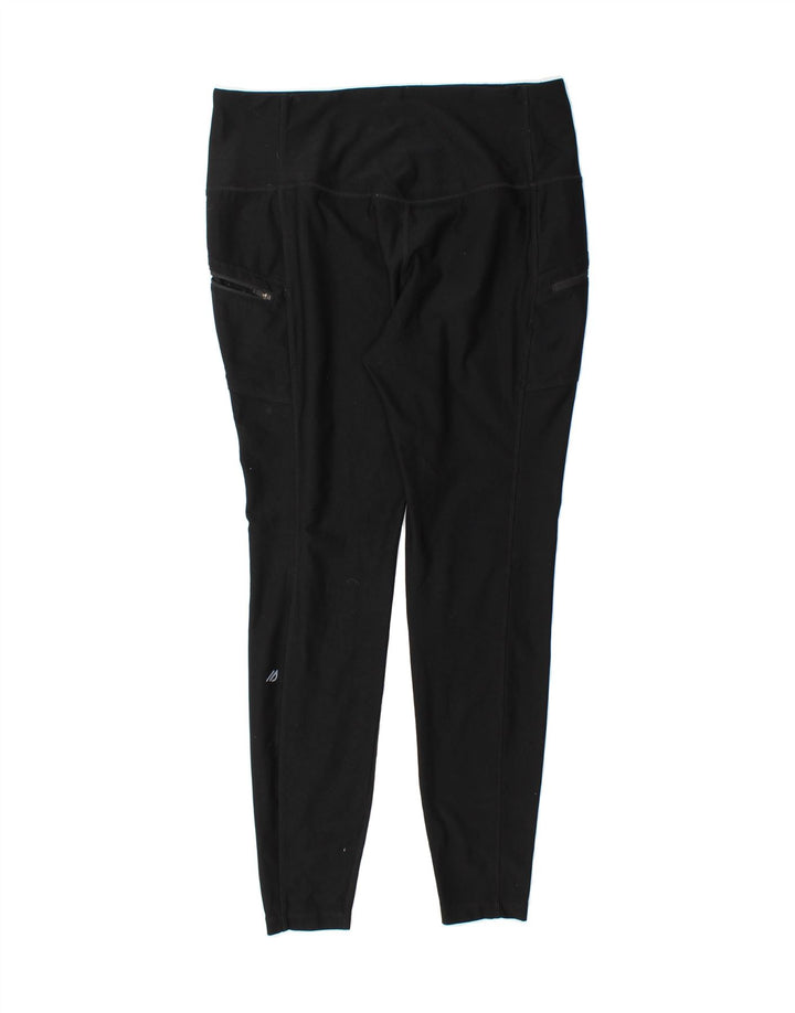 EDDIE BAUER Womens Leggings UK 16 Large  Black Polyester Vintage Eddie Bauer and Second-Hand Eddie Bauer from Messina Hembry 