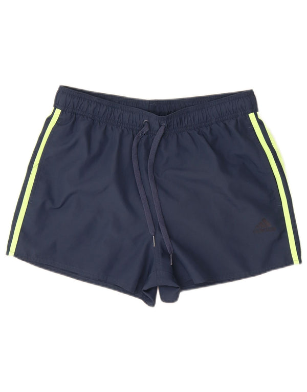 Adidas Damen Primegreen Sport Shorts UK 12 Medium Marineblau