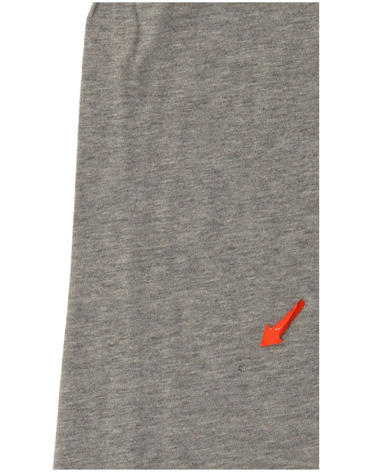 Nike Herren-T-Shirt mit normaler Passform, Grafik, groß, grau gefleckte Baumwolle