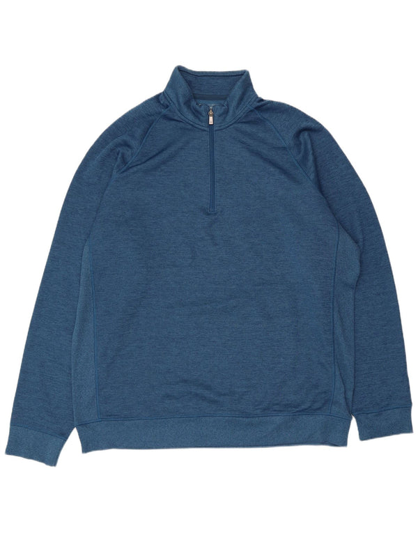 Under Armour Herren-Sweatshirt mit Reißverschluss, XL, Blau
